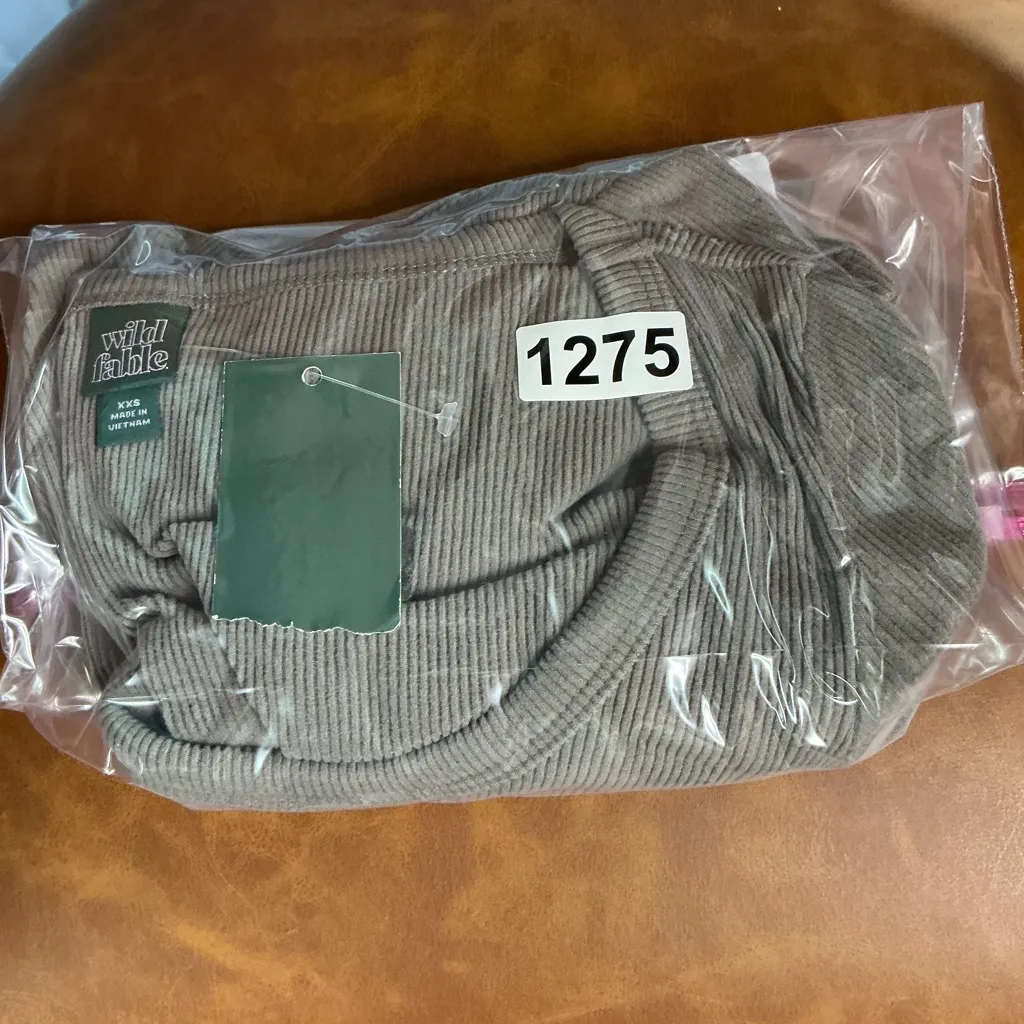 Wild Fable Ribbed Knit Top in Sage - Image 5