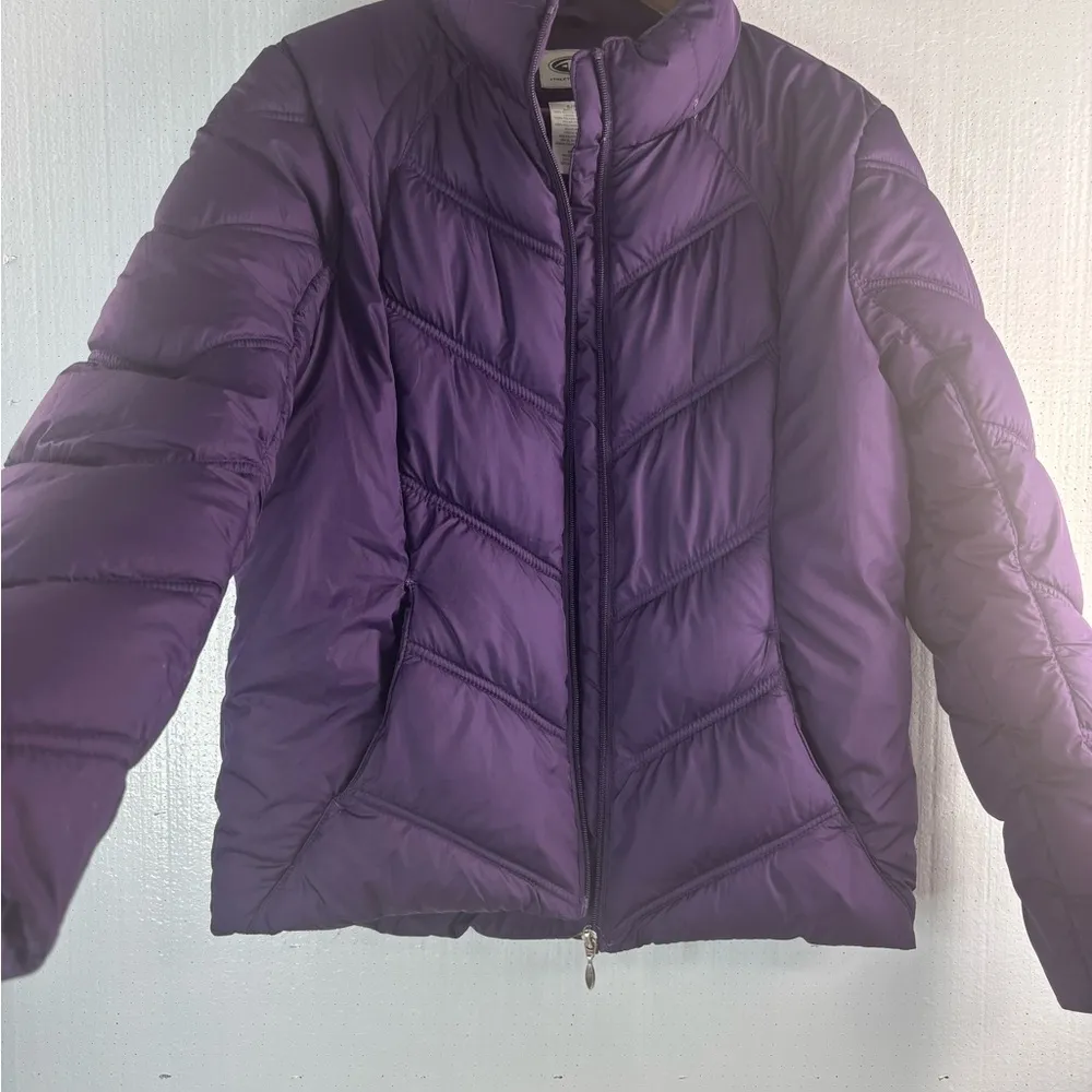 Athletic Works S Purple Puffer Jacket - Image 3