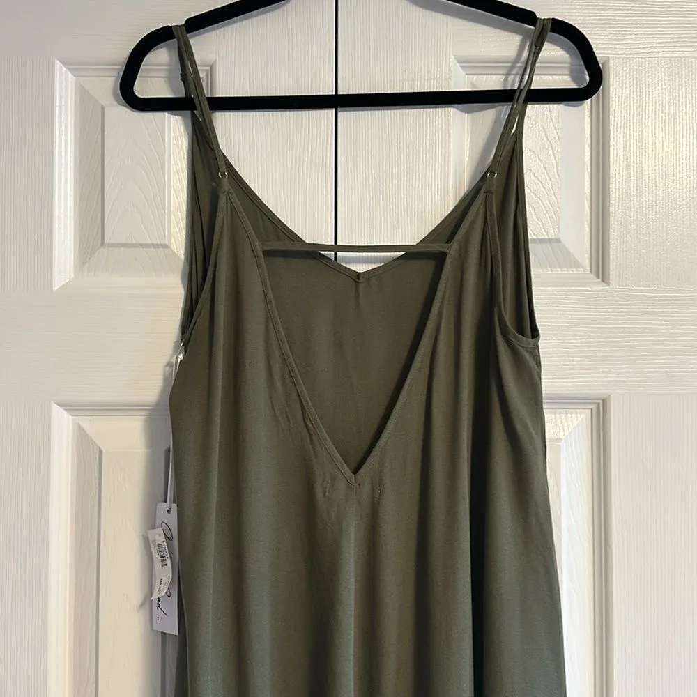 On the Road Women’s Olive Green Adjustablee Spaghetti Strap Dress or Cover-up - Image 5