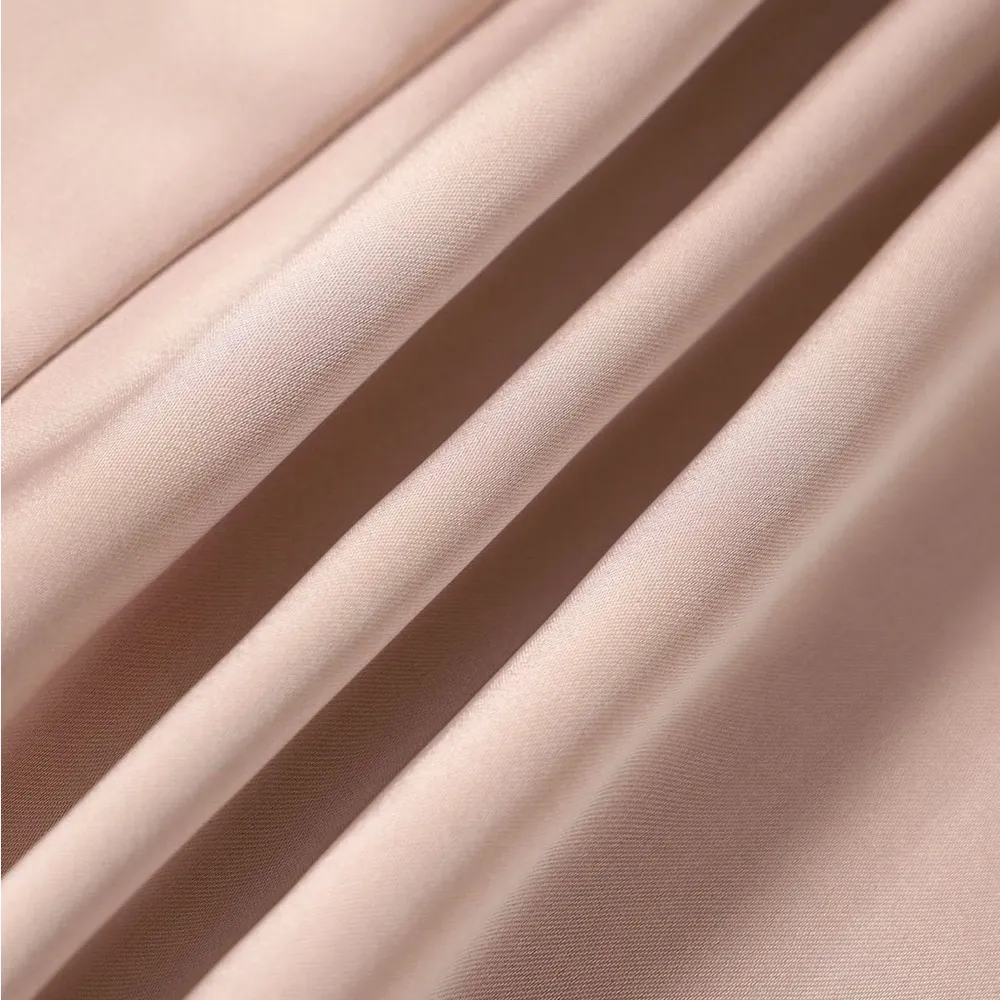 RIHOAS The Pink Bodycon Satin Cami Midi Dress 77 - Image 8