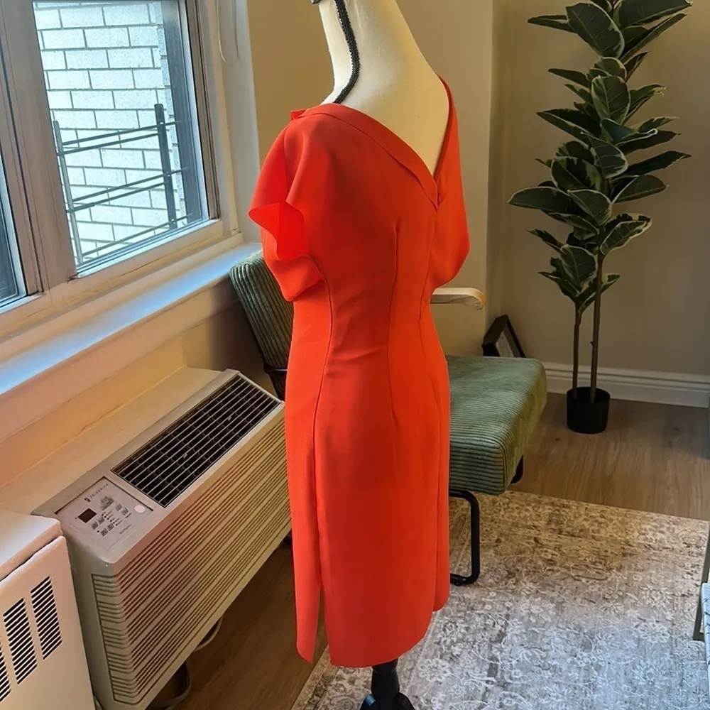 Reiss Asymmetric Flow Sleeve Dress Size 2 - Image 5