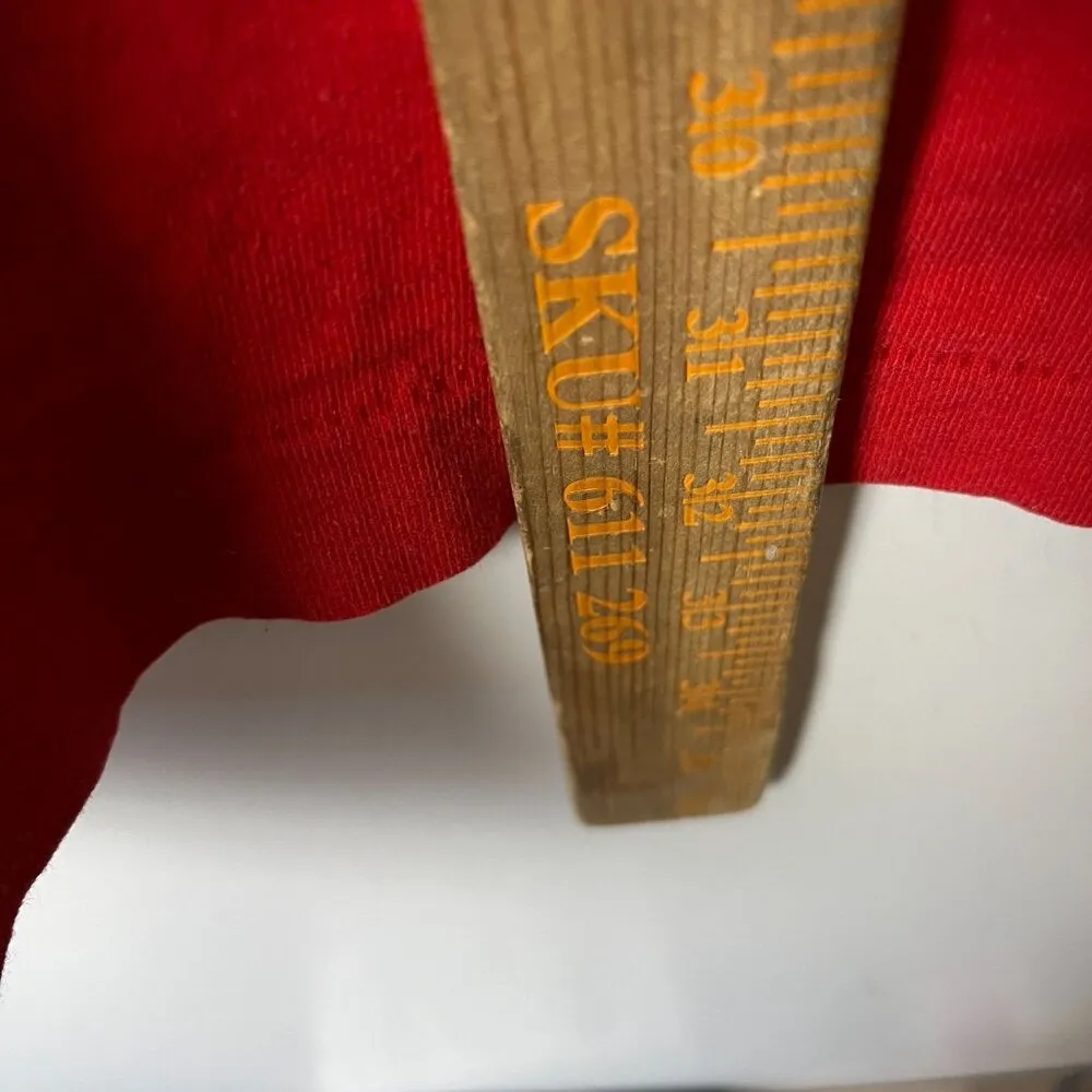 Vintage 90s University of Nebraska T Shirt Red XL Extra Large Single Stitch Logo - Image 9