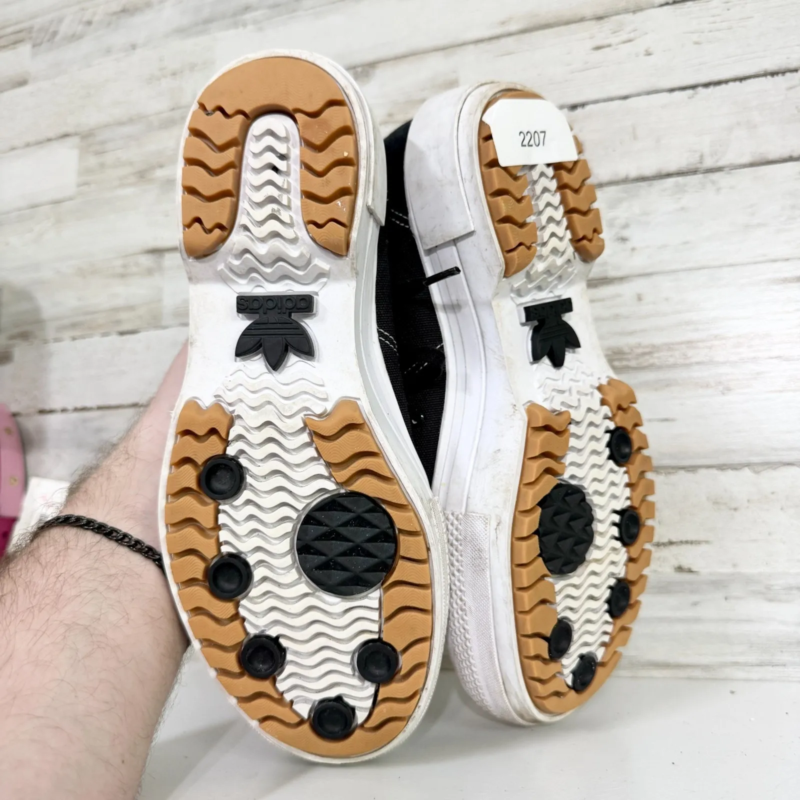 Adidas Shoes Women Size 8 Nizza Trek Black High Top Platform Sneakers Casual - Image 4