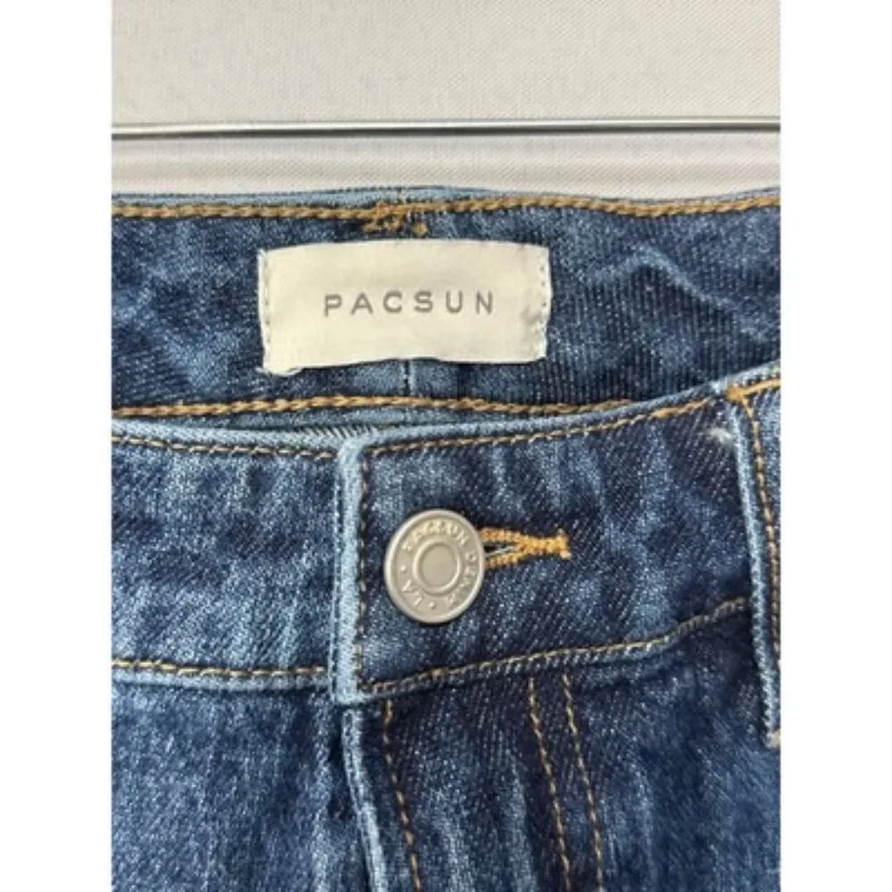 PacSun Pacific Sunwear Vintage Flare Leg Jeans Size 28 Blue Denim - Image 2