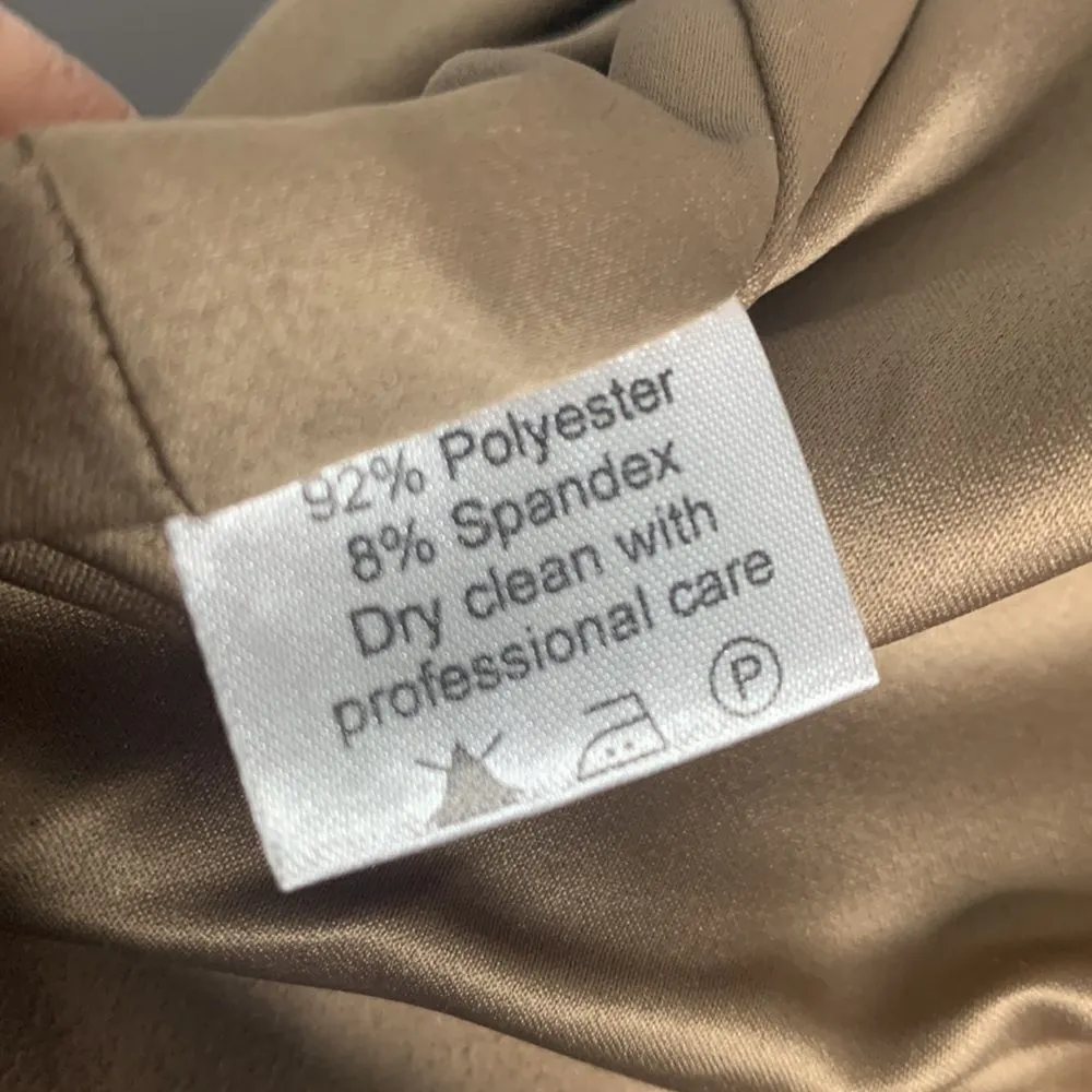 Union Of Angel Tan Fringe Faux Brushed Suede Shawna Jacket Size Medium - Image 8