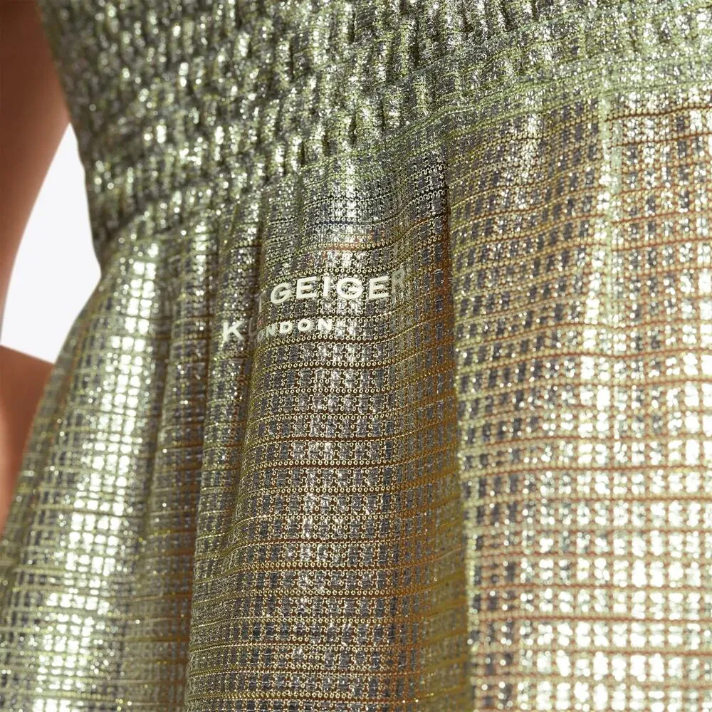 NEW Kurt Geiger Shoreditch Iridescent Maxi Dress Size Small Beachy Swim Cover Up - Image 2