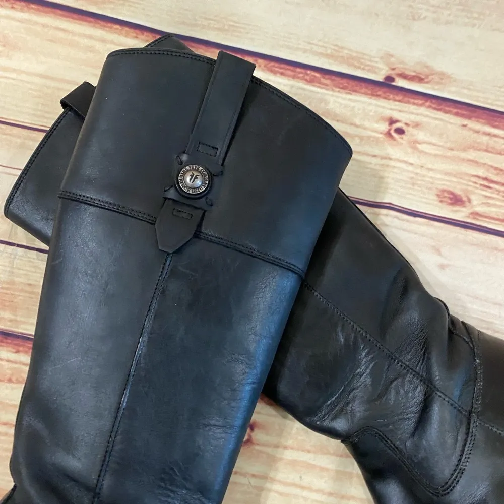 Frye Jayden Button Tall Boots Shoes, Size 6.5B - Image 8