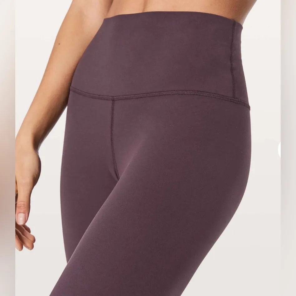 Lululemon Align Crop Legging 21” Black Cherry Size 6 | Retired Color Nulu Fabric - Image 4