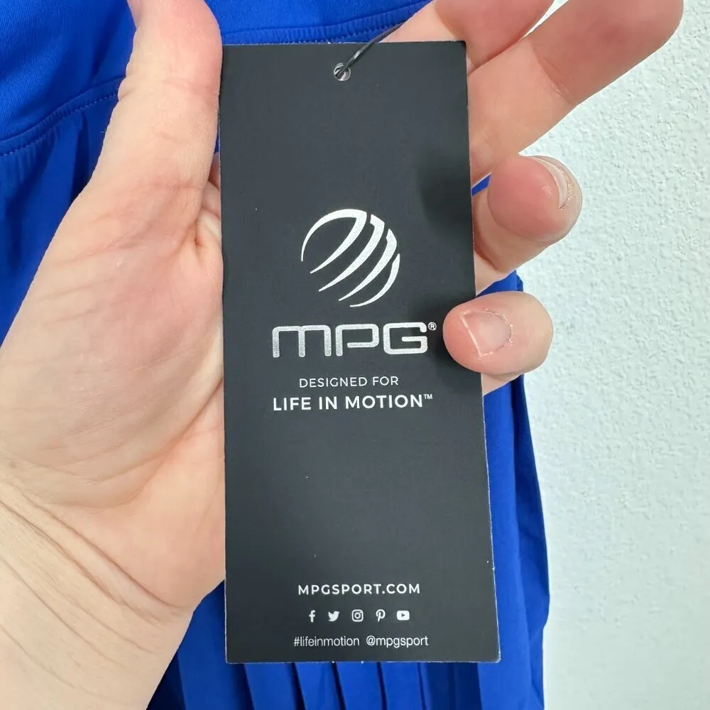 MPG Women's Size Large Royal Blue Pleated Mini Skort Tennis Pickleball‎ Golf NWT - Image 3