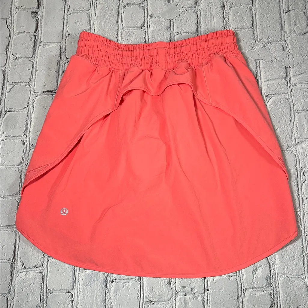 Lululemon Hotty Hot High Rise Skirt Skort Lined Coral women’s size 4 - Image 3