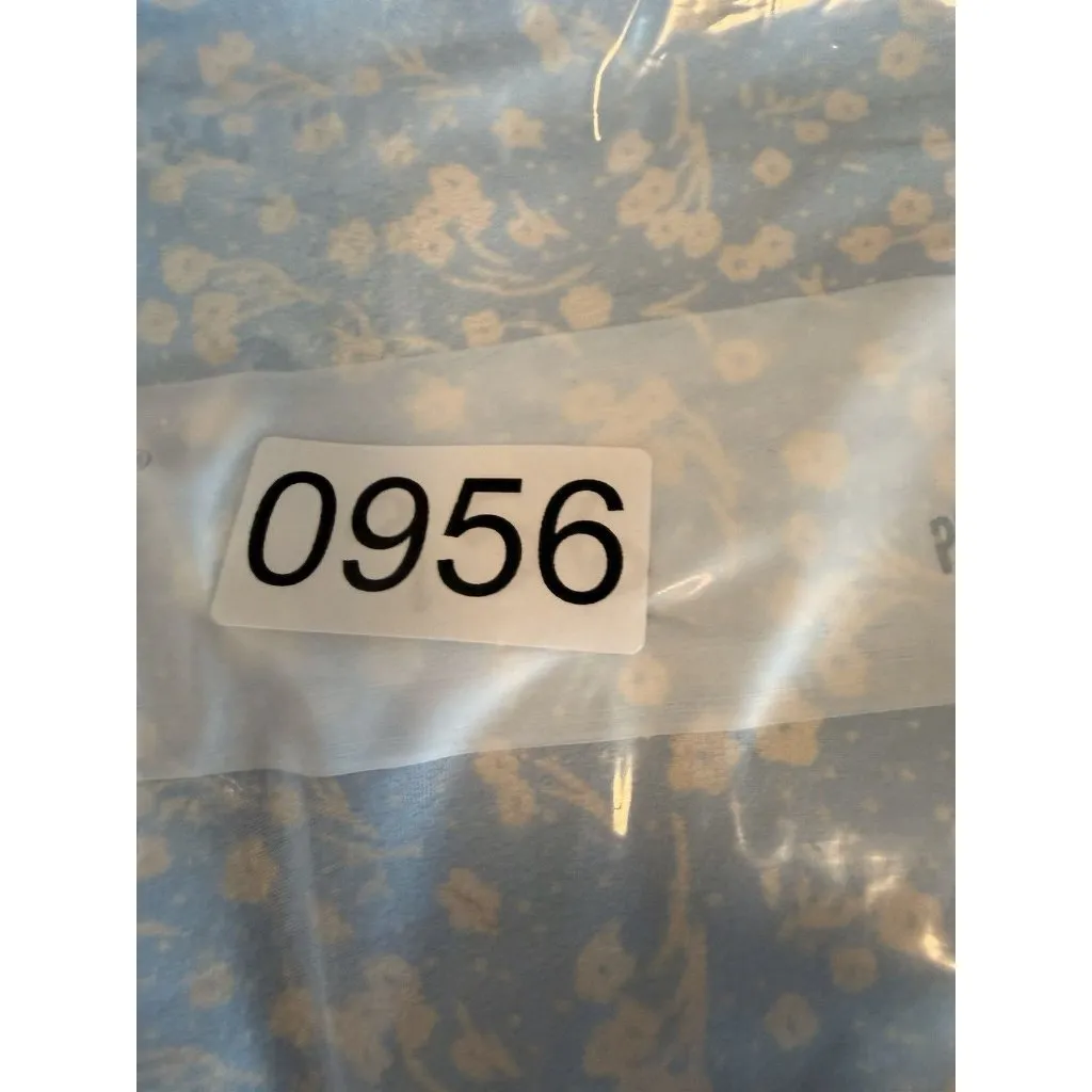 Milkmaid‎ Dress Tallulah Blue White Floral Midi Sz M Cottagecore Peasant Kutumai Size M - Image 15