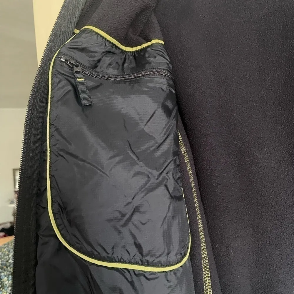 Lands' End Size S Fleece Pullover 1/4 Zip Up Green, Long Sleeve - Image 5