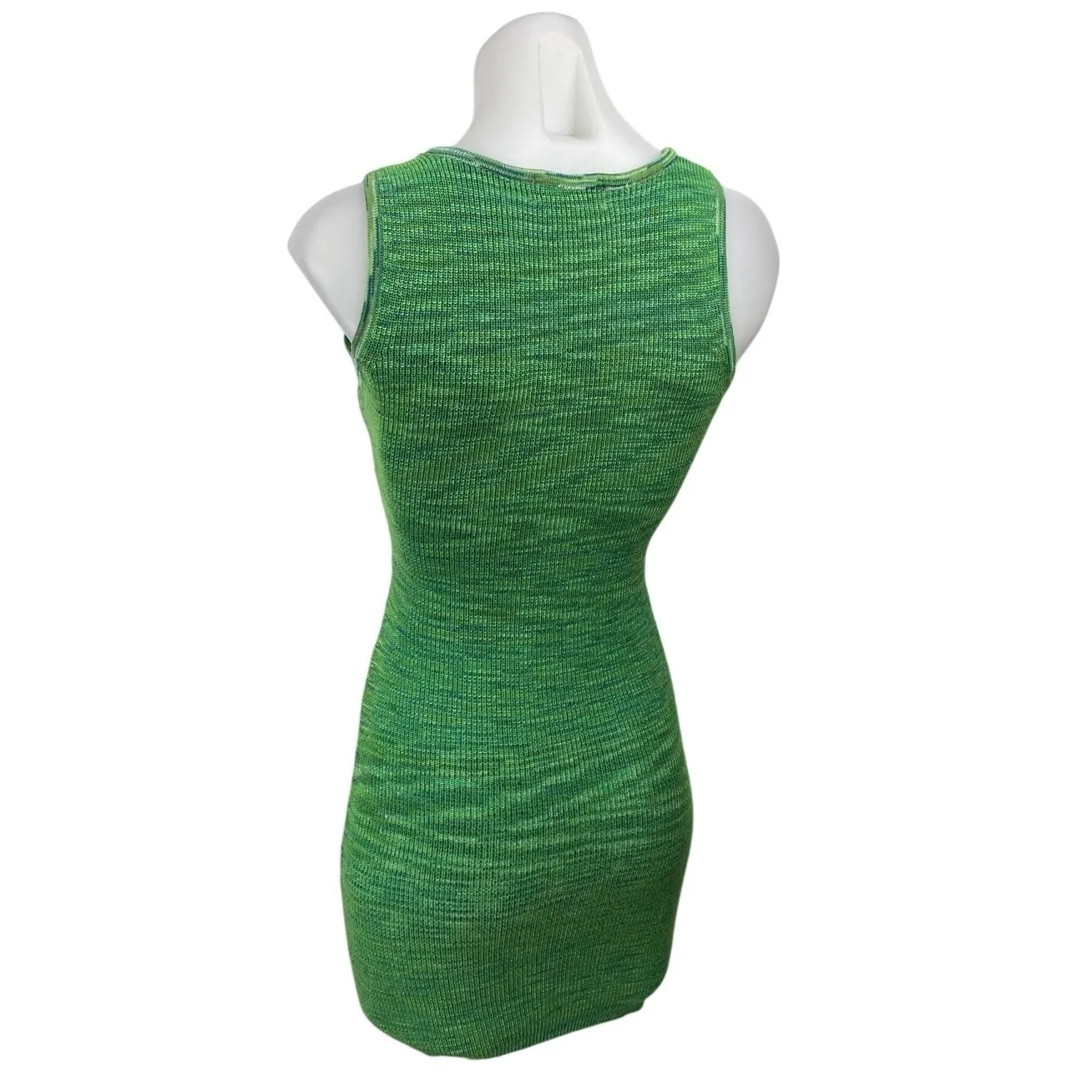 VRG Grl Green Knot Front Cutout Sleeveless V - Image 2