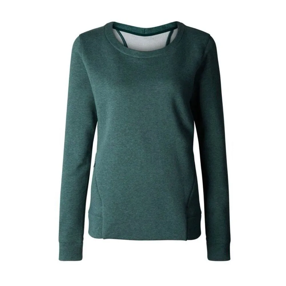 Lululemon &go Endeavor Long Sleeve Heathered Deep Green size 6 excellent conditi - Image 11