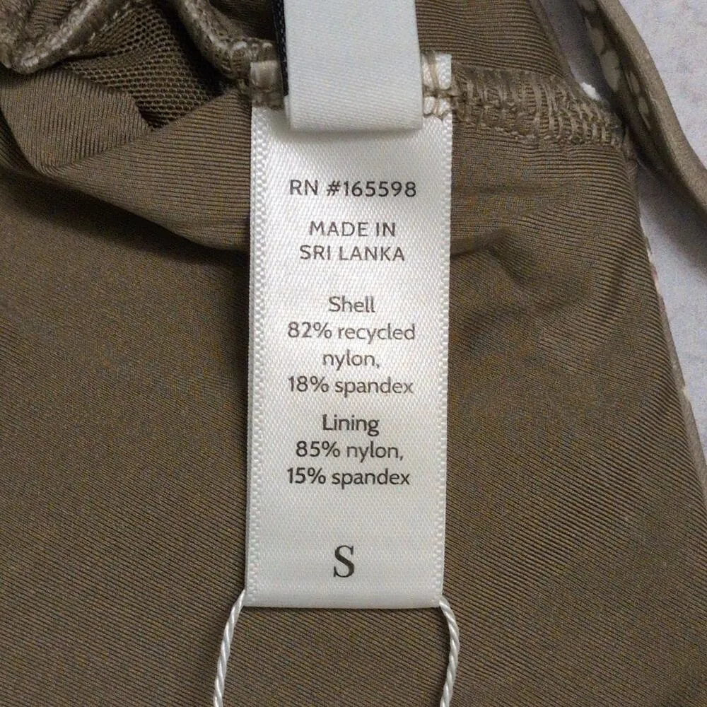 Andie Tahiti One Piece Ditsy Floral Olive Swimwear Bathing Suit Size S New - Image 9