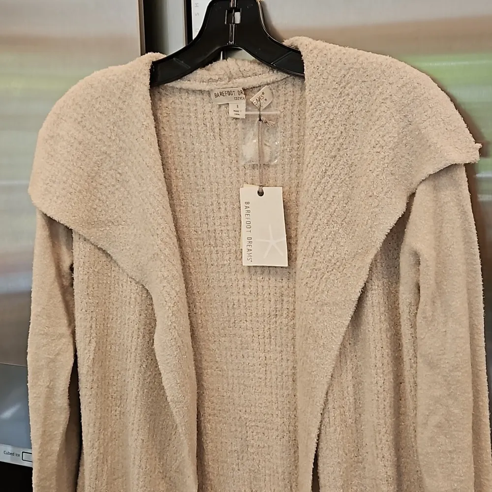 đź’•BAREFOOT DREAMSđź’• CozyChic Lite Coastal Cardigan ~ Bisque Small S NWT - Image 11