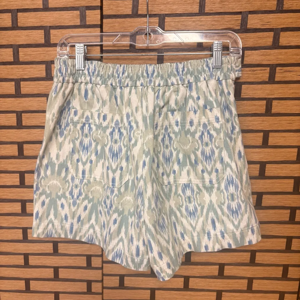 Marc New York Blue Aztec Print Tie Waist‎ Shorts Size XS - Image 2