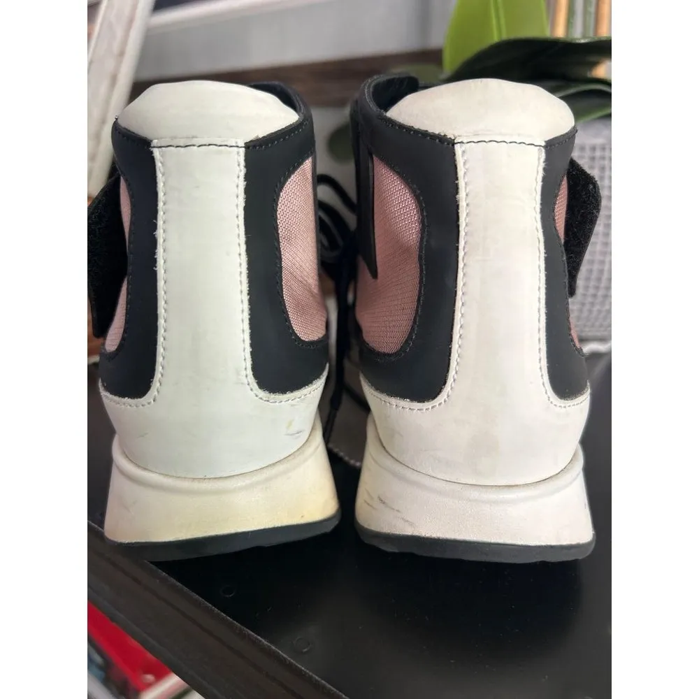 Pierre Hardy Hightop Platform Sneakers Pink Womens Size 35 - Image 5