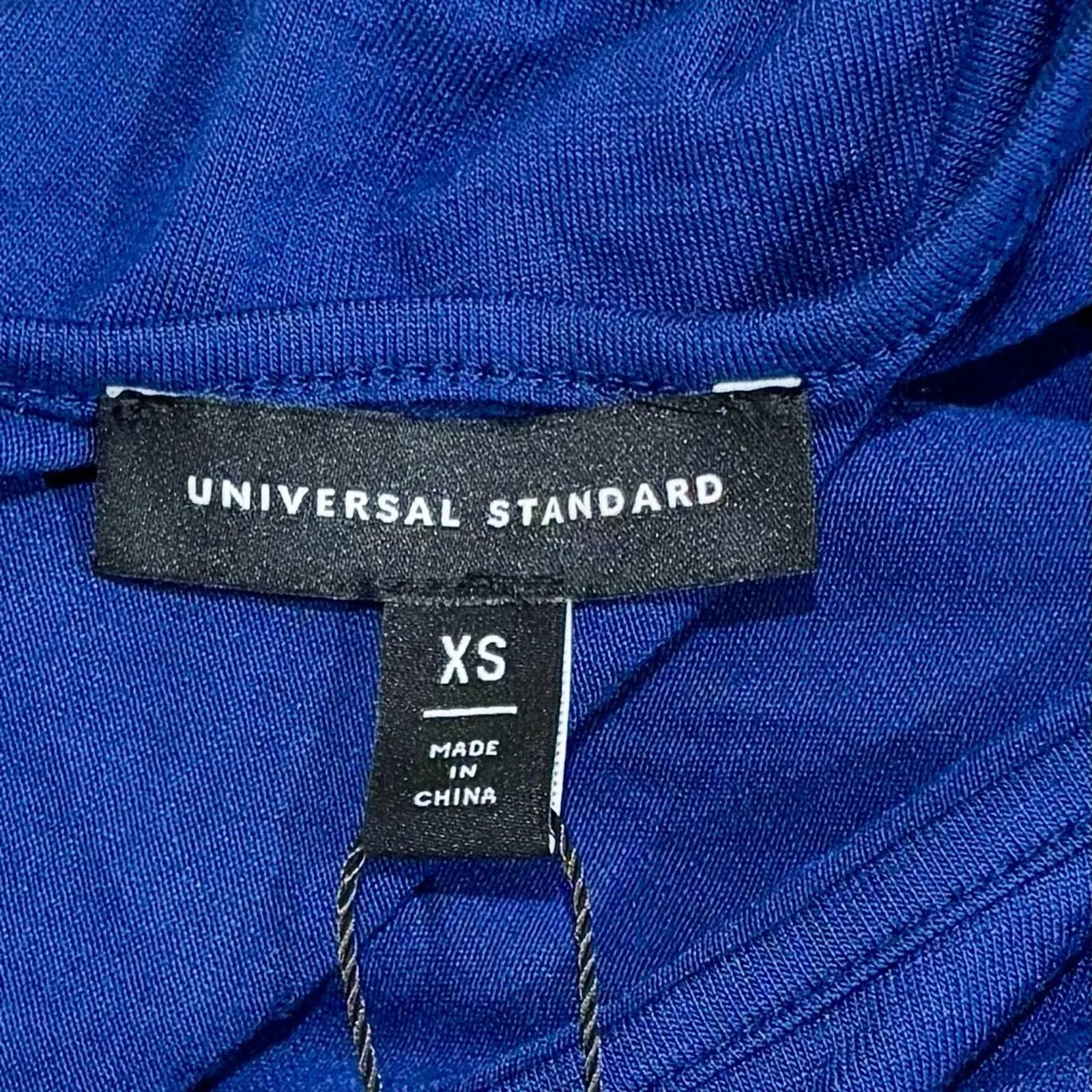 NWT Universal Standard Size 10 Cap Sleeve CrewNeck Tee (XS) Blue Pansy USTO1130 - Image 2