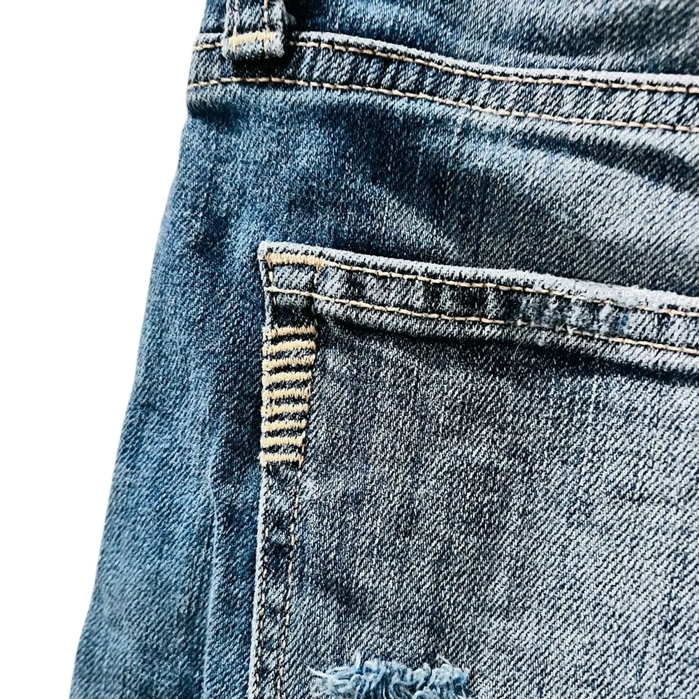 Paige Cut Off Denim Blue Jean Shorts Women's Size 29 Casual Boho Western Pockets - Image 7