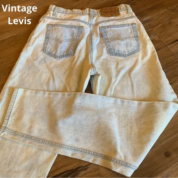 Vintage 80s 90s Levi’s Acid Wash Jeans Denim Tapered Mom Vintage 6 Waist 28 - Image 2