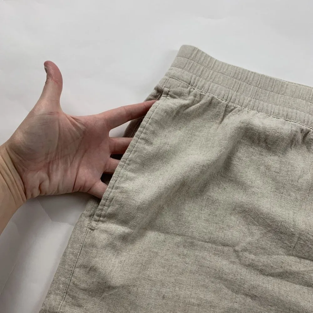 Old Navy Flax Linen Blend High Rise Comfort Waistband Shorts 4X - Image 2