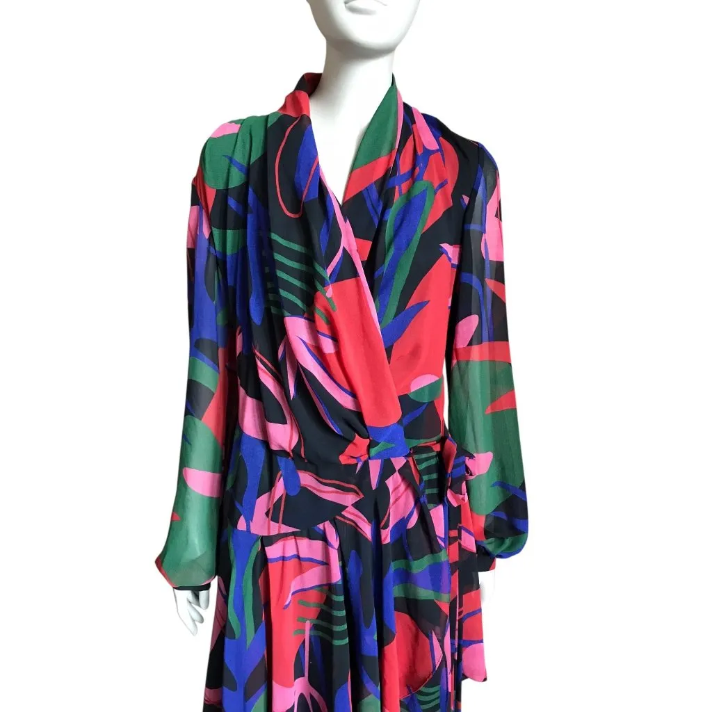 PatBO Rio High Low Wrap Dress Red Size 6 - Image 3