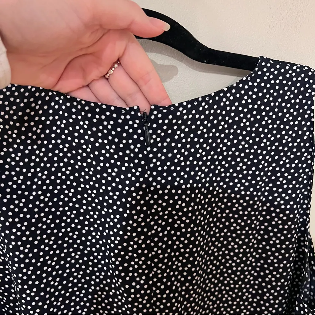 Halogen Polka Dot Sleeveless Dress - Image 3