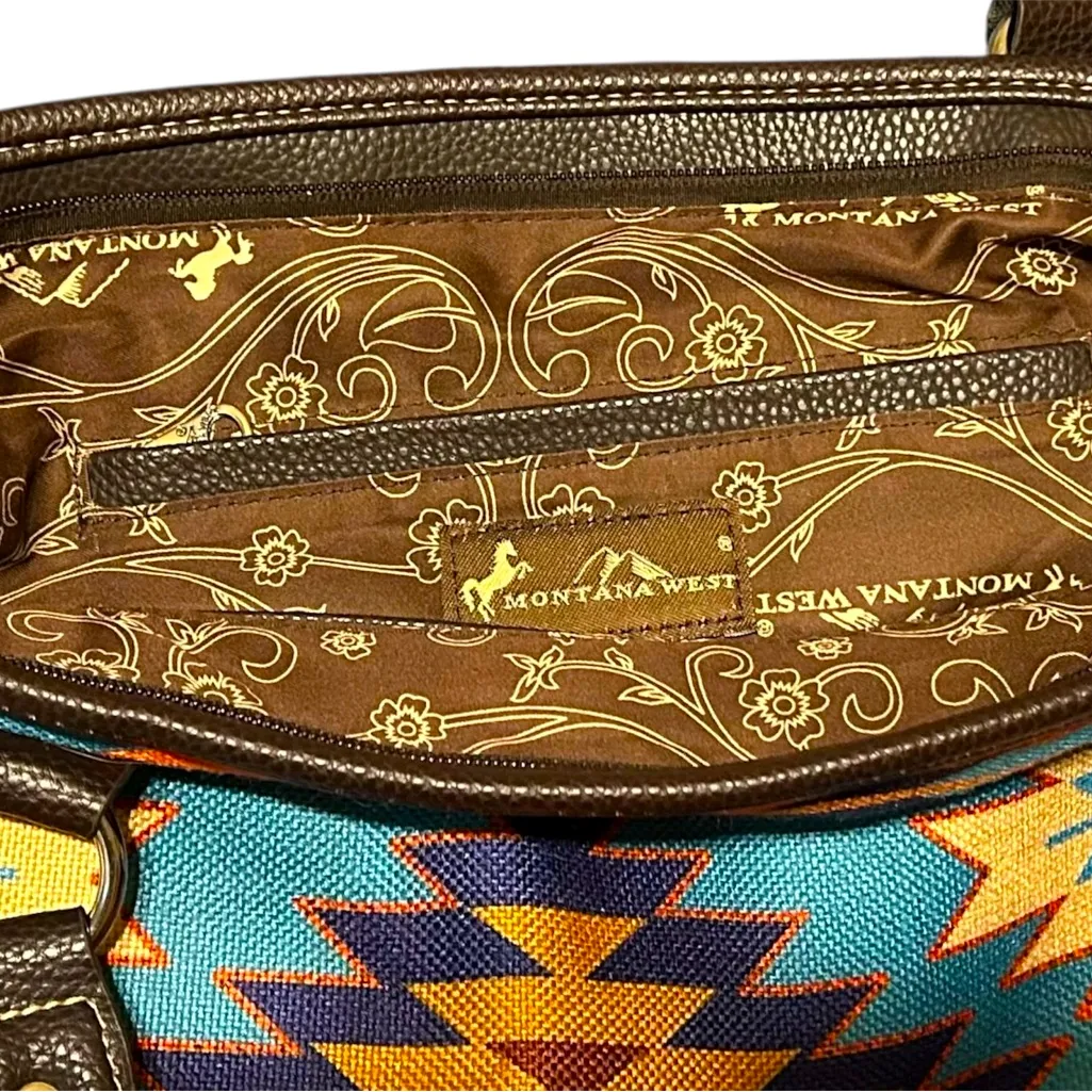 Montana West Aztec Print Tote Bag - Image 4