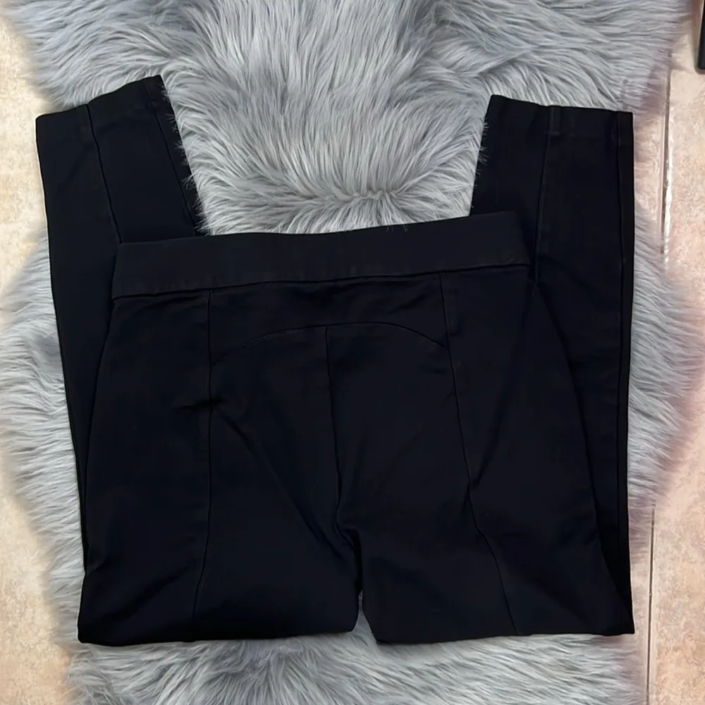 EUC Anne Klein Black Thick Legging Pull on Pant sz M - Image 3