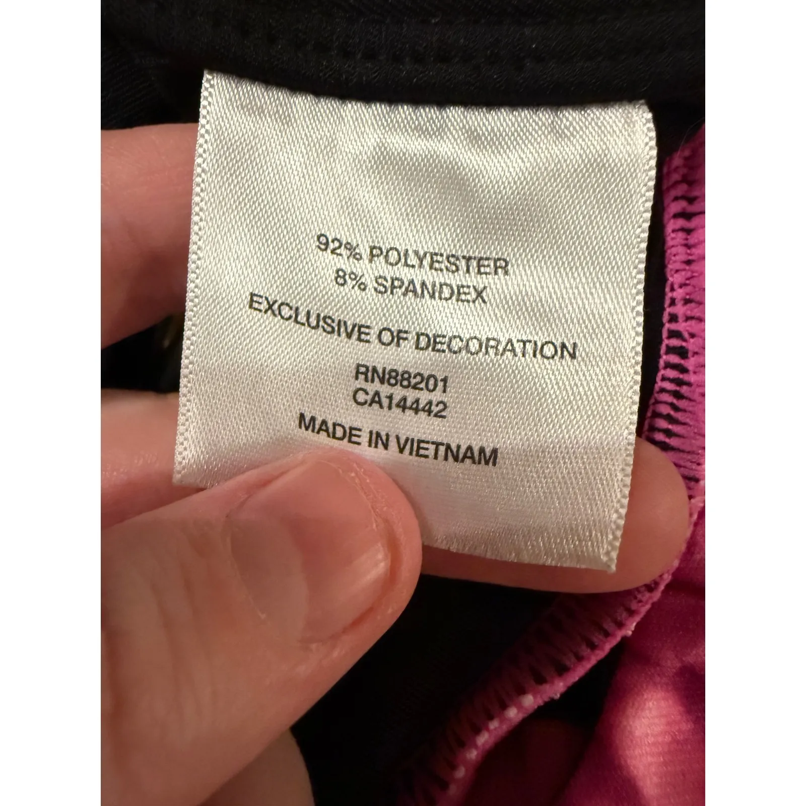 MPG Floral Sports Bra Size Small Pink Strappy Back Activewear Stretch - Image 4