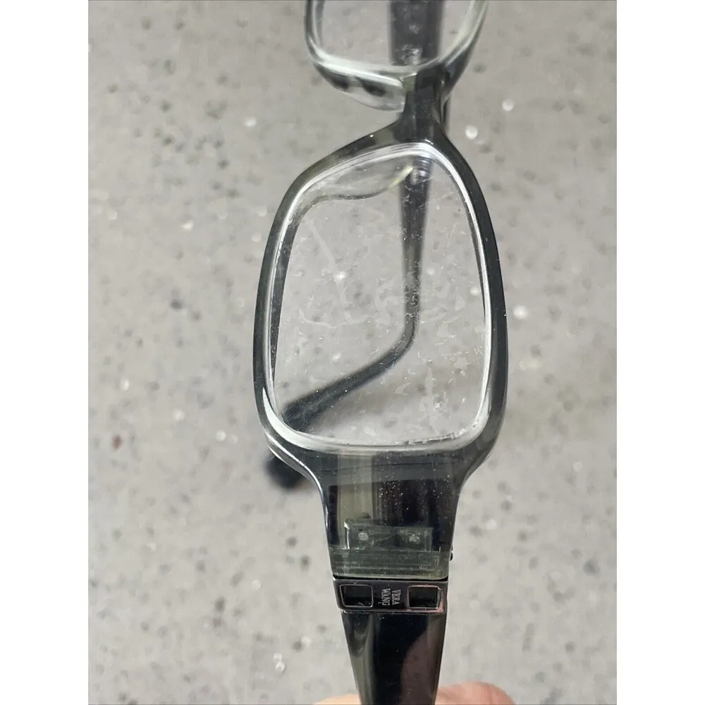 Vera Wang V164 SG Eyeglasses Frames ONLY 50-16-135 Full Rim Grey green square - Image 12