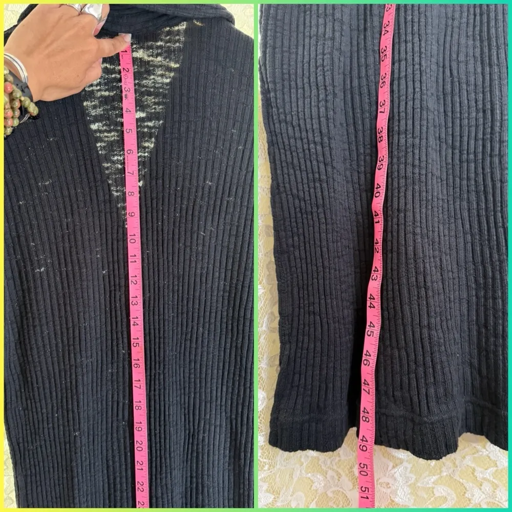 Free People beach Black Maxi light sweater Dress XS worn once like new - Image 10