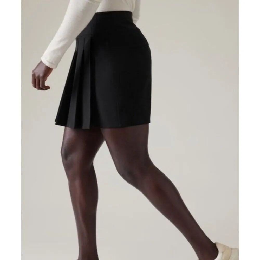 ATHLETA 10 Endless Pleated Skort Black Size 8 - Image 2