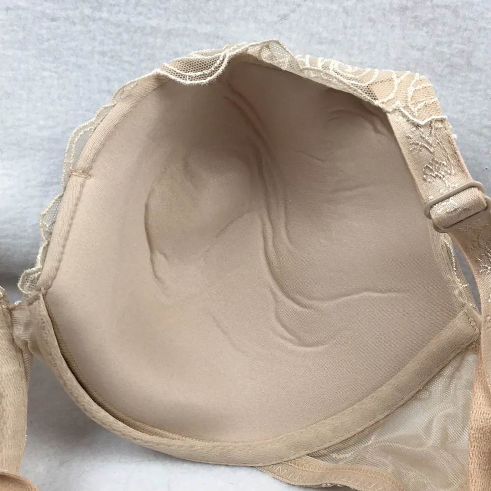 Bali Nude Lace Desire Underwire Bra 36D NEW - Image 3