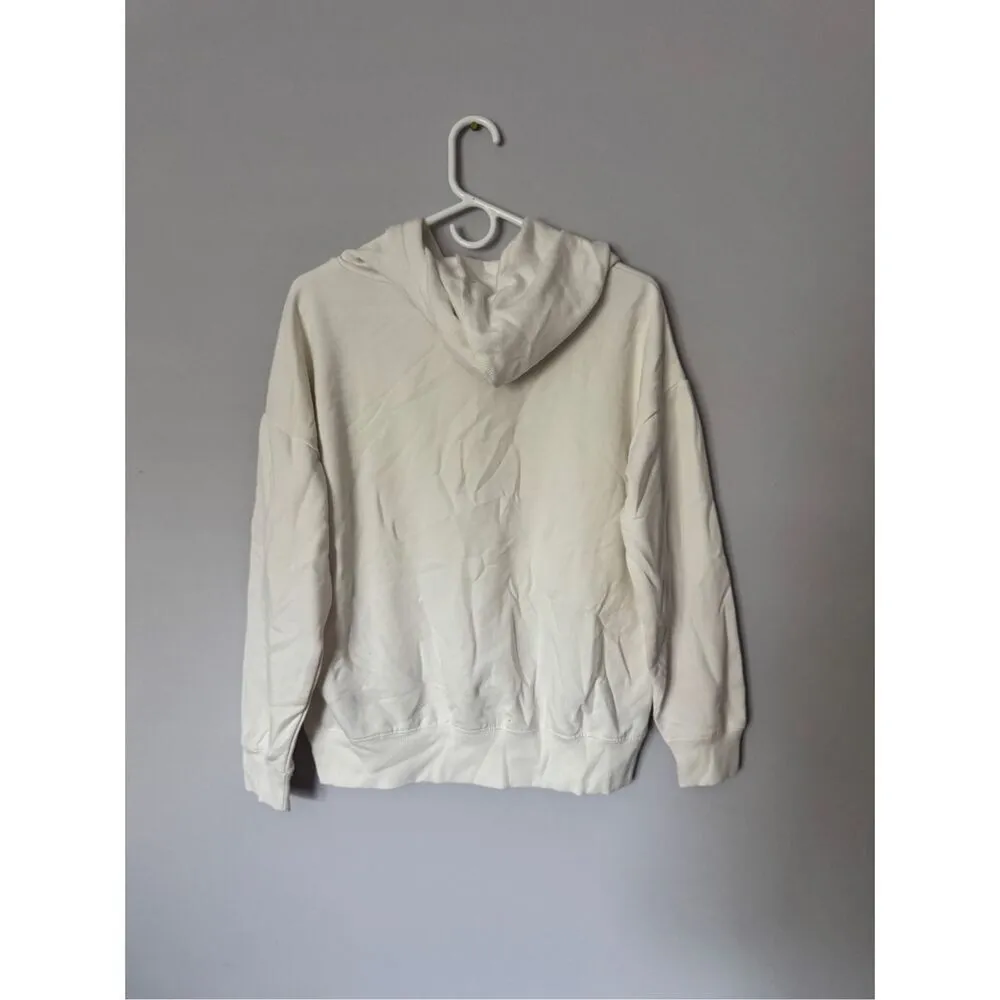 buffalo david bitton white hoodie size medium - Image 2