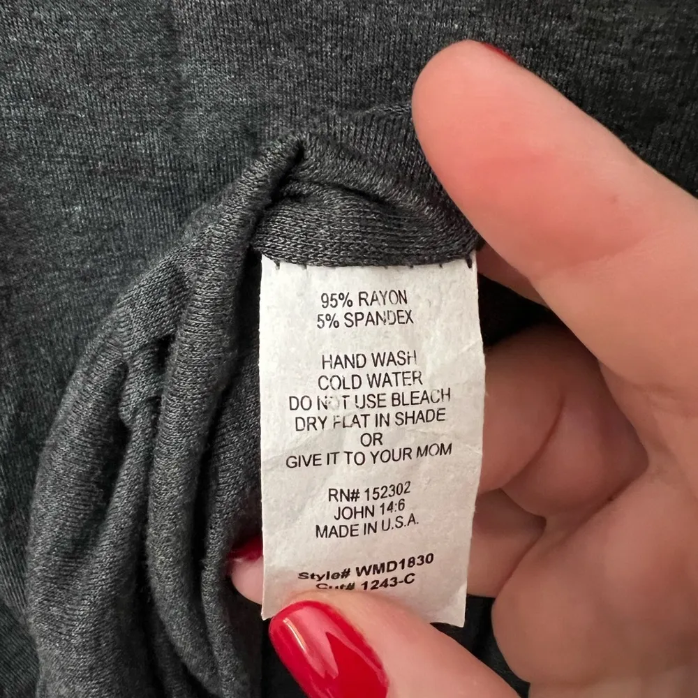 NWT NanaMacs Mock Neck Bodycon Dress‎ Gray - Image 3