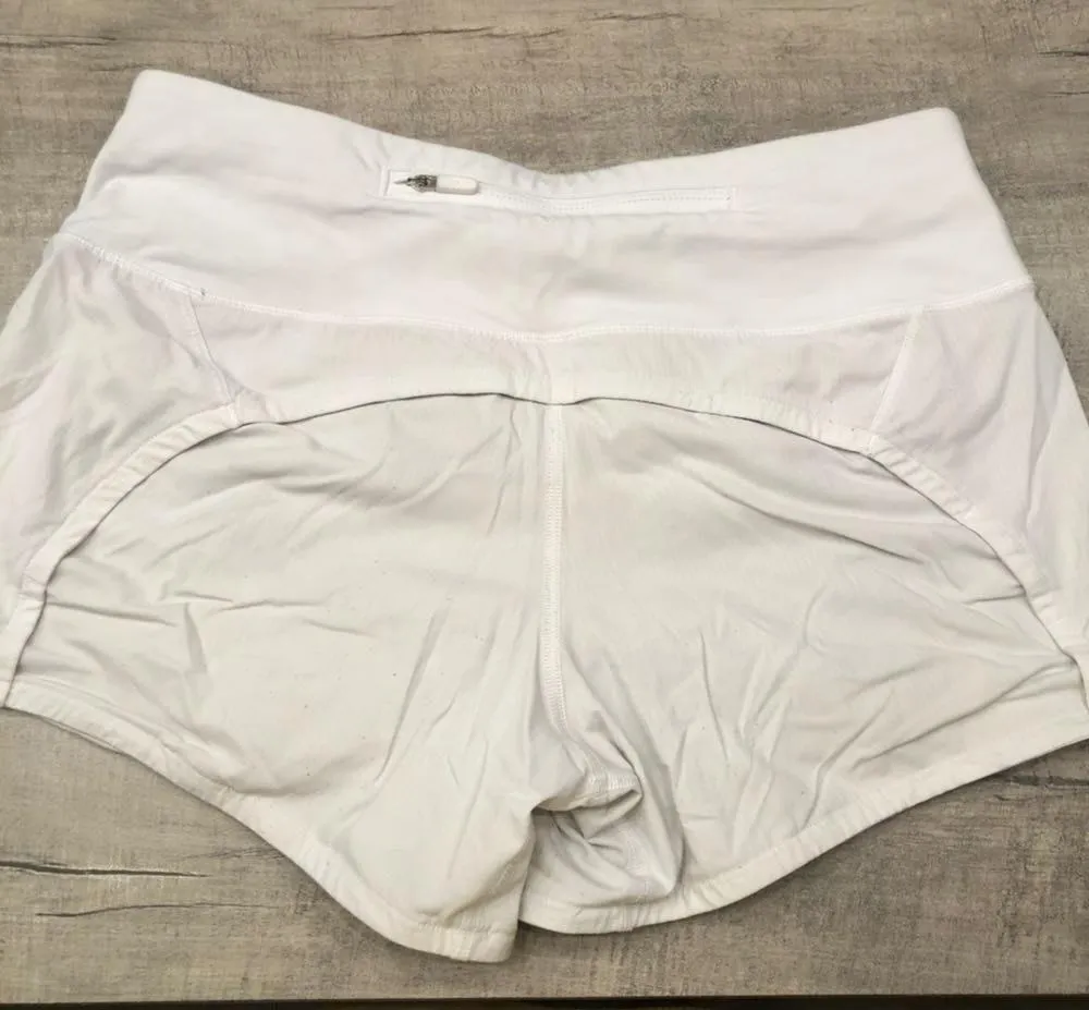 Lululemon White  Running Shorts - Image 2