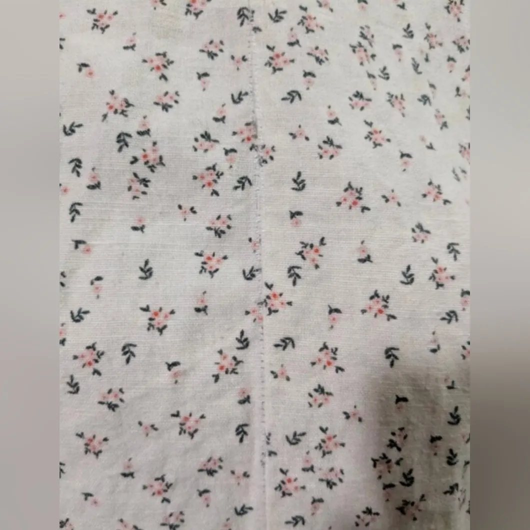 Christy Dawn Peyton Maxi Dress Women's Ivory Red Linen Floral Size Small - Image 16