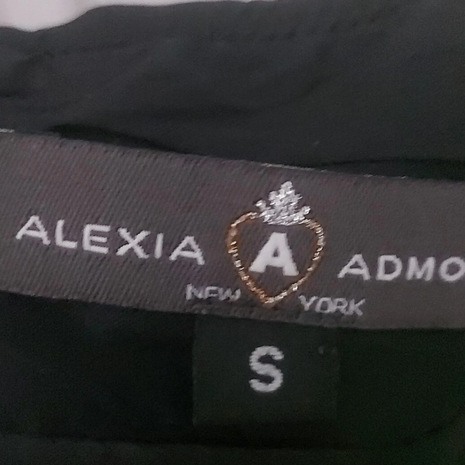 Alezia Admor Black Ruffled Dress S Holiday Party Coquette Girl Retrogirl Glam - Image 8