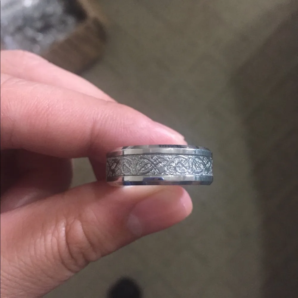 Silver Dragon Stainless Steel Ring - Image 3