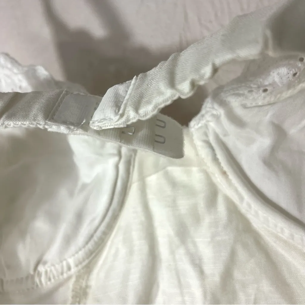 Sky to Moon Elegant White Lace Trim Corset Size L - Image 5