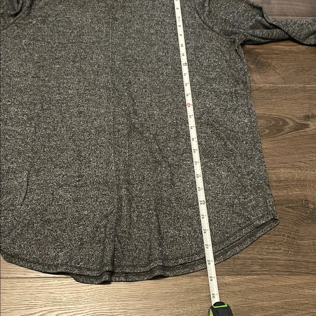 Women’s Max Studio Dark Gray Knit Cowl Neck Long Sleeve Top, Size Medium - Image 4