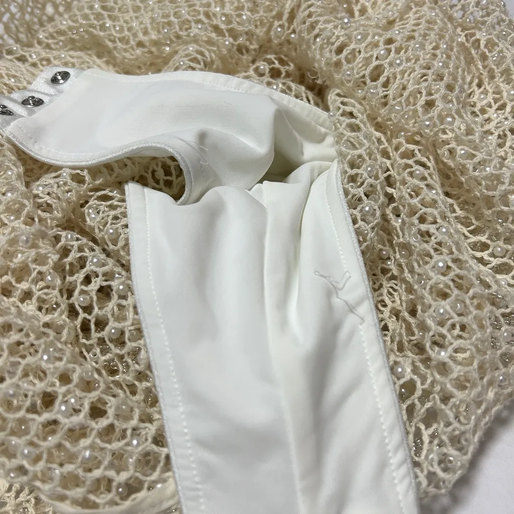 PatBO Crochet Bloom Beach Dress White Size 4 - Image 11