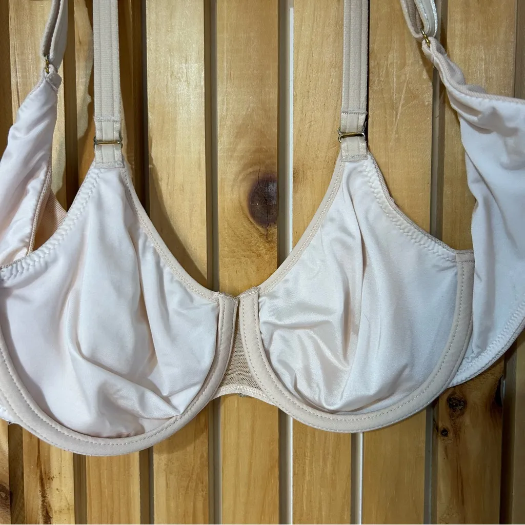 Chantelle C Magnifique Seamless Unlined Minimizer Cream Bra Size 34C - Image 7