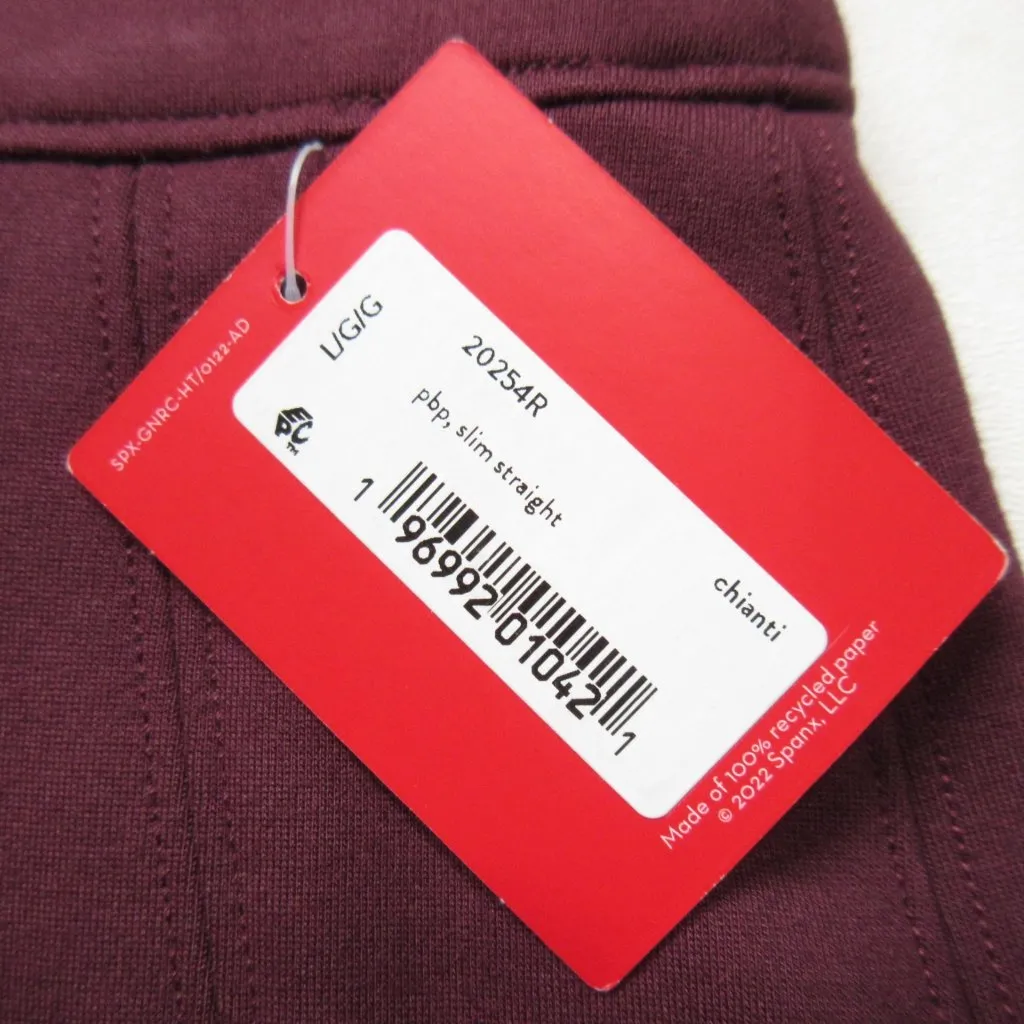 NWT SPANX 20254R The Perfect Pant in Chianti Slim Straight Ponte Knit L - Image 3