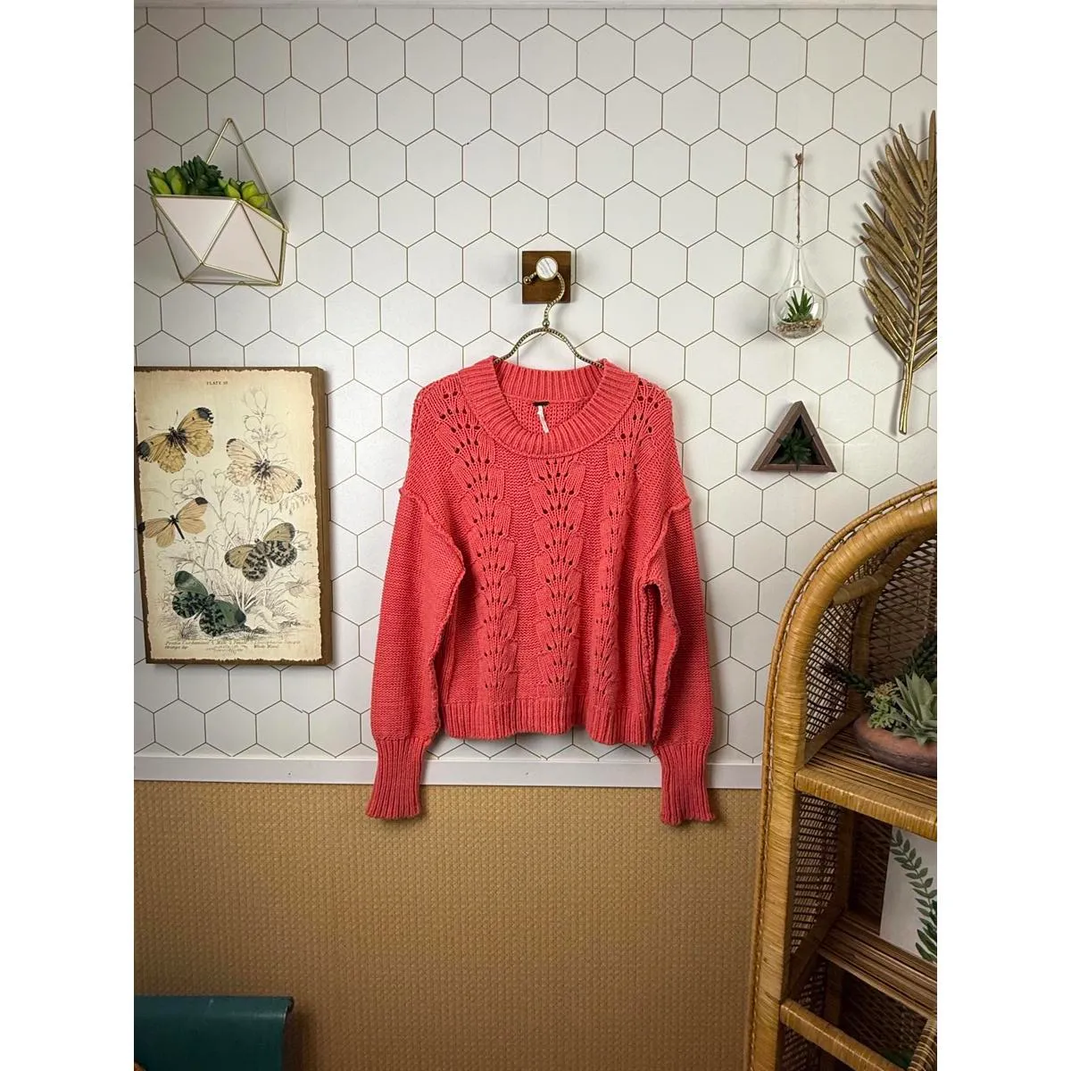 Free People Coral Bell Song Pullover Sweater - Size - Medium - Image 2