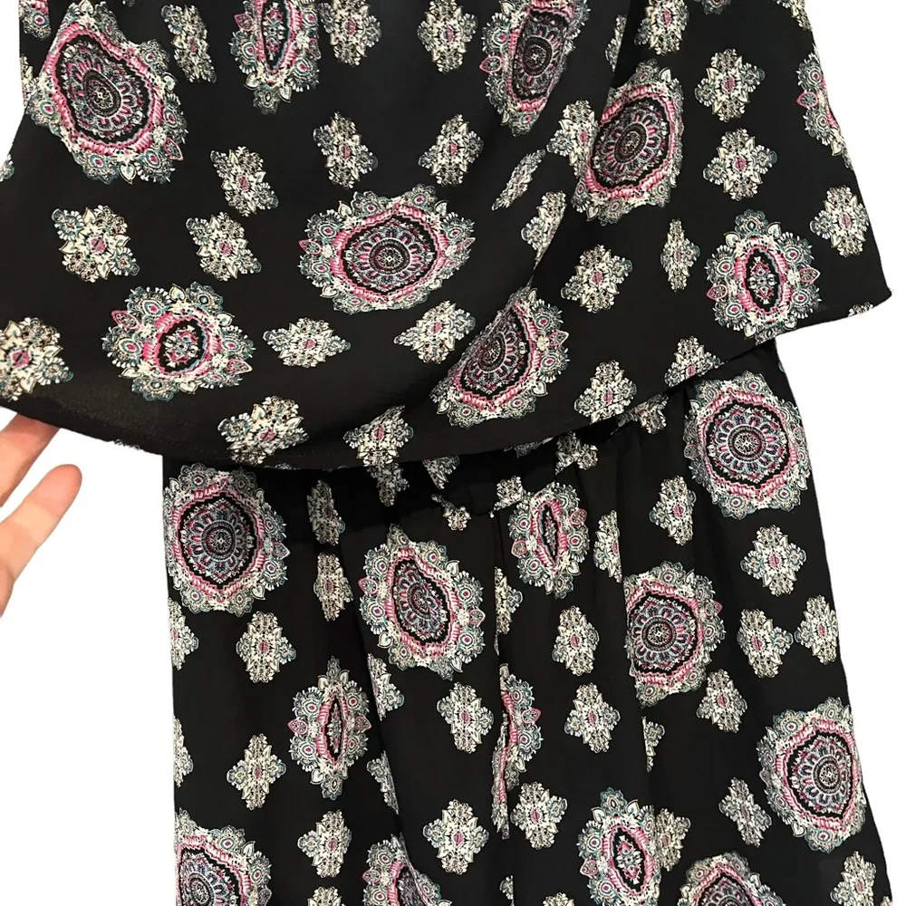 NWT.  Socialite Off The Shoulder Romper, Sz Large - Image 6