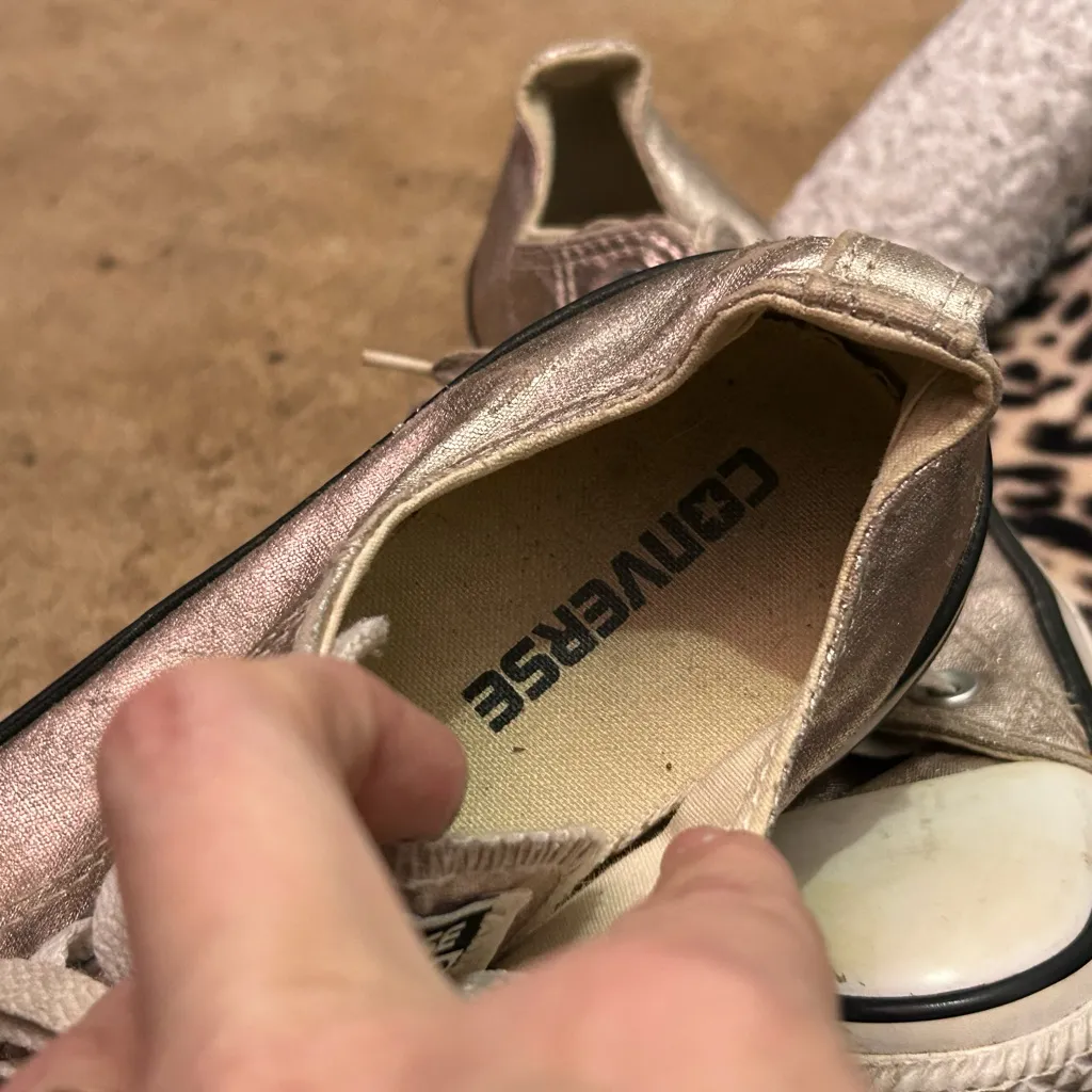 Converse Women's rose gold Sneakers Pink Size 8 - Image 7