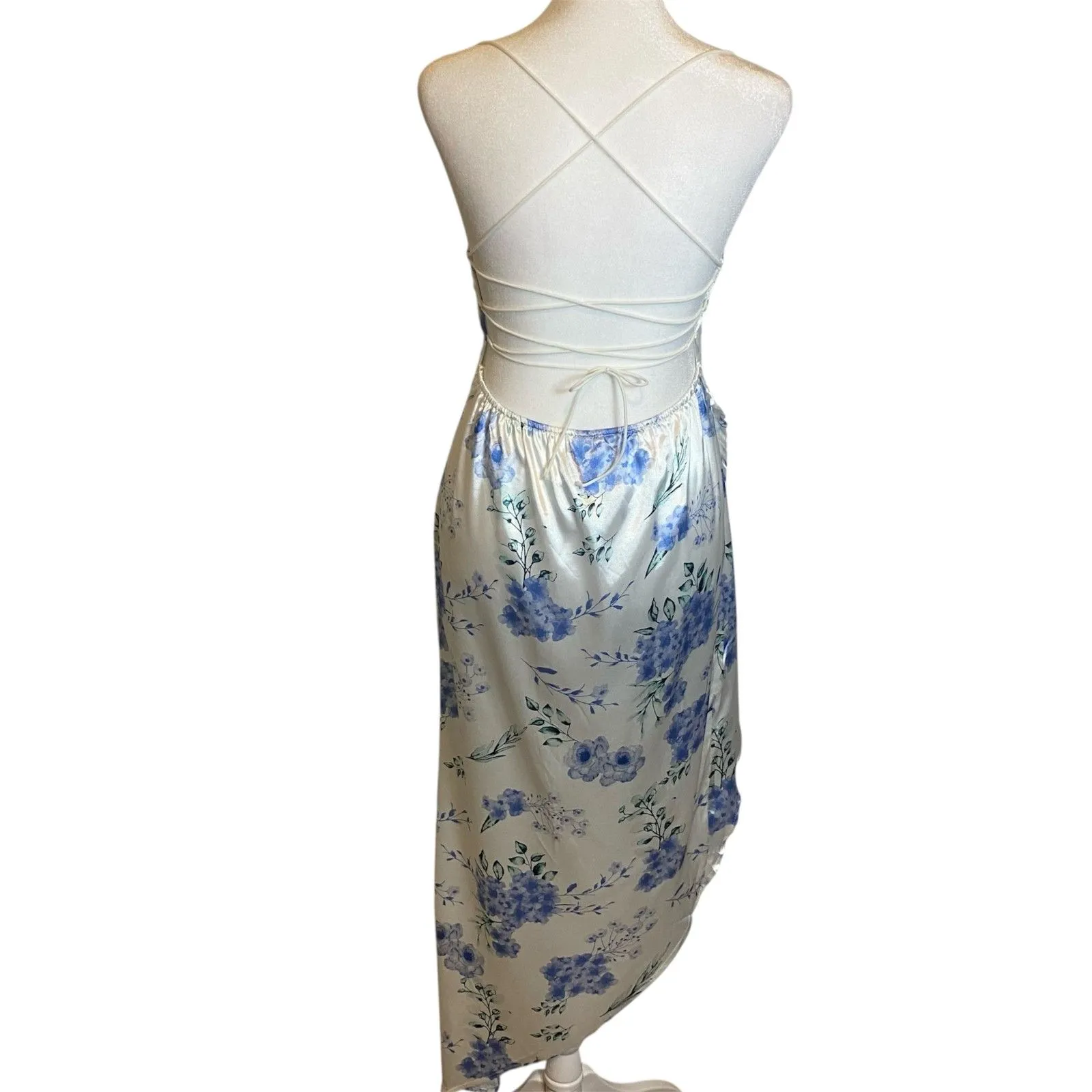 Cider Slit Dress Women's Sz S Floral Festival Asymmetric Artsy Cottagecore NWT - Image 2